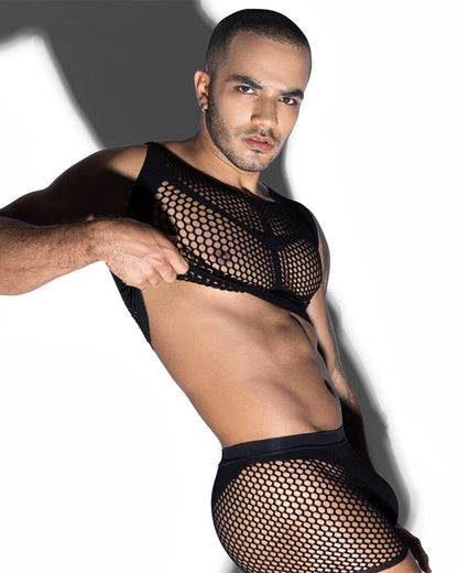 MEN’S LUXE FISHNET BODY STOCKINGS