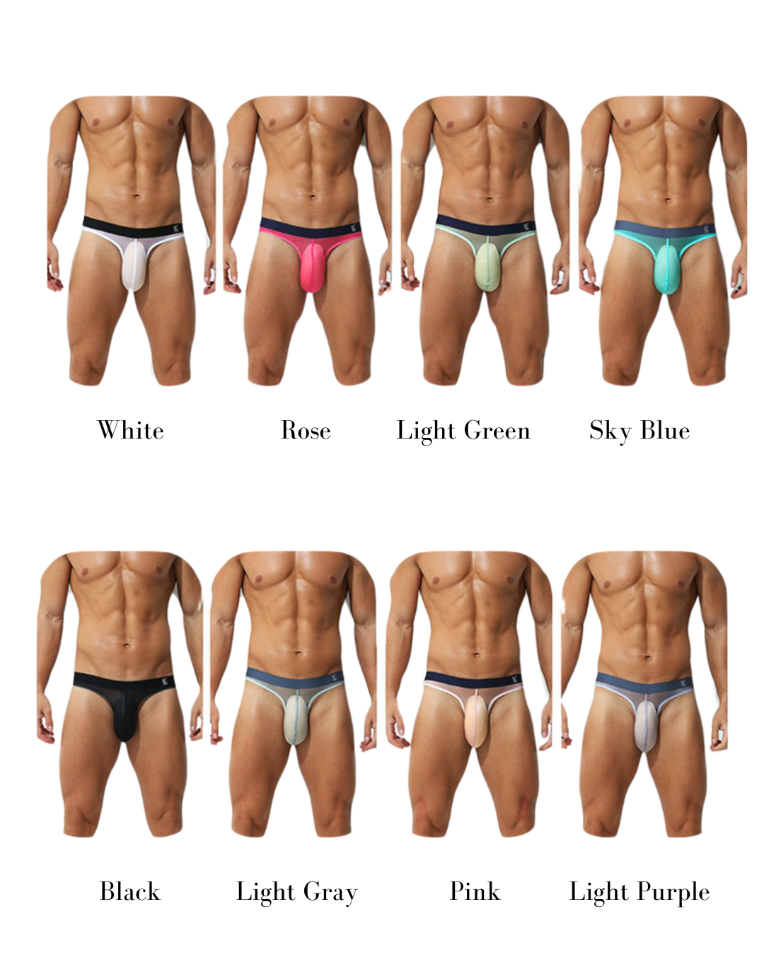 MEN’S ULTRA-THIN ICE SILK TRIANGLE BRIEFS