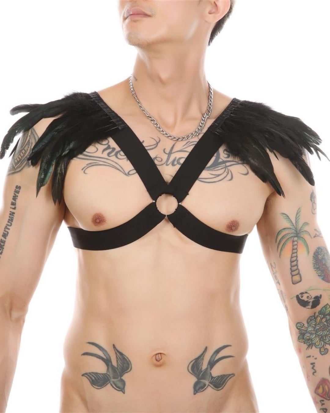 CLEVER-MENMODE CIRCUIT PARTY FEATHER HARNESS