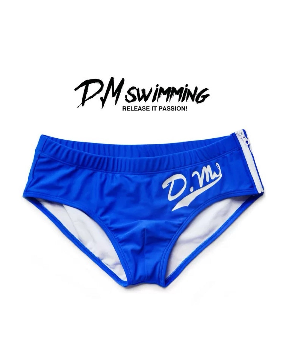 DM MEN’S SIDE ZIPPER BEACH BRIEFS SWIMWEAR