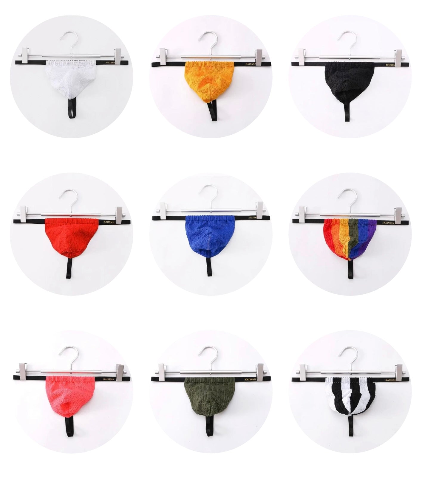 KAIXUAN MEN’S BREATHABLE KNITTED THONG