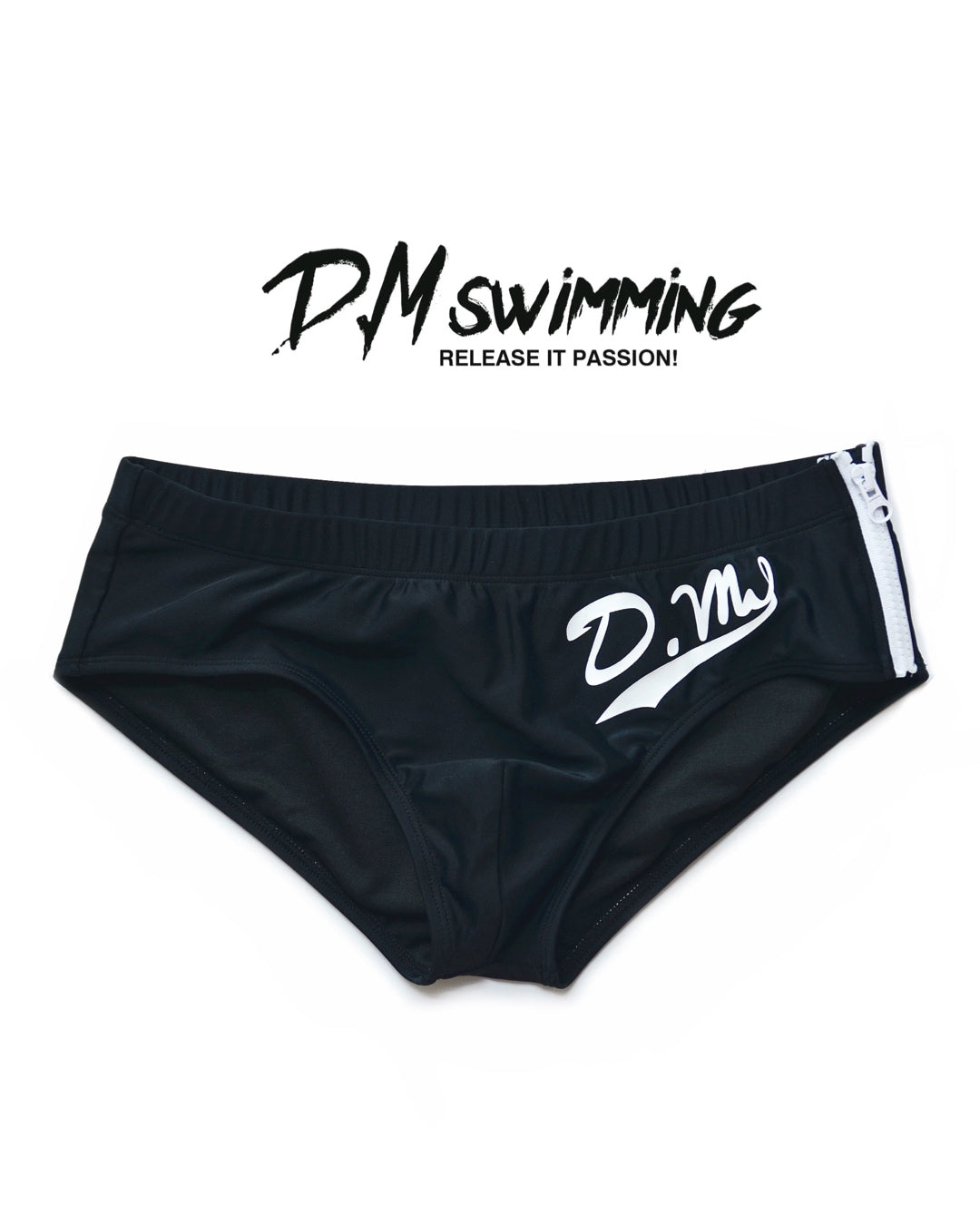 DM MEN’S SIDE ZIPPER BEACH BRIEFS SWIMWEAR