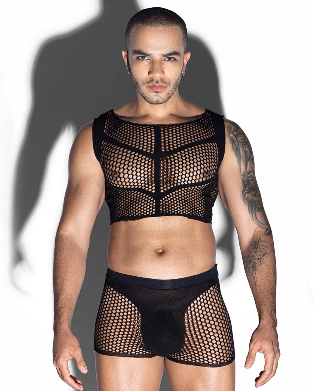 MEN’S LUXE FISHNET BODY STOCKINGS