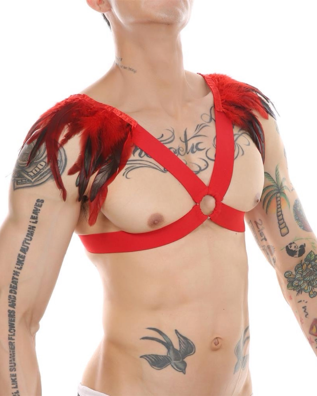 CLEVER-MENMODE CIRCUIT PARTY FEATHER HARNESS