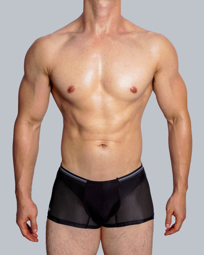 DM MEN’S LOW-RISE NYLON BOXER BRIEFS