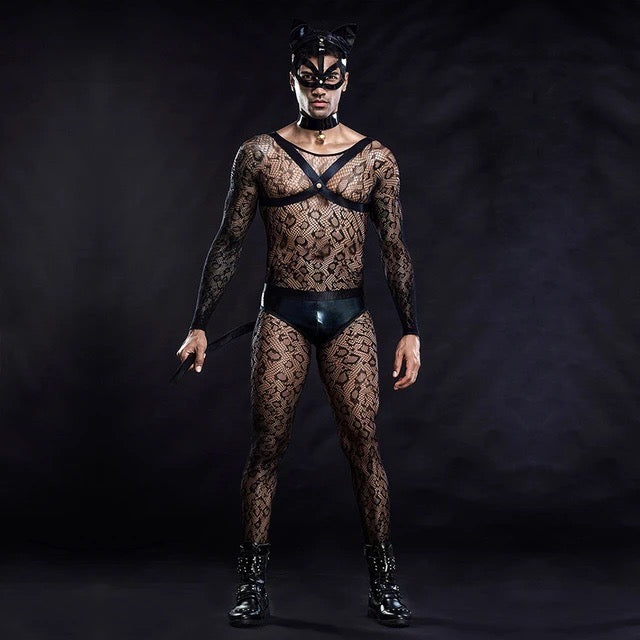 MEN’S ROLE PLAY CAT MAN COSTUME PACK