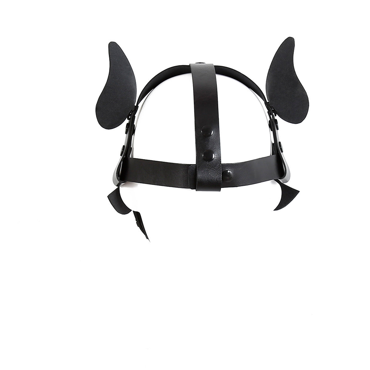 MEN’S PU LEATHER PUP PLAY MASK
