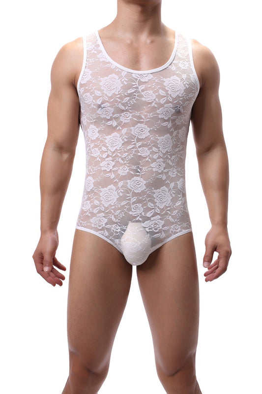 MEN’S PREMIUM FLORA LACE BODYSUIT